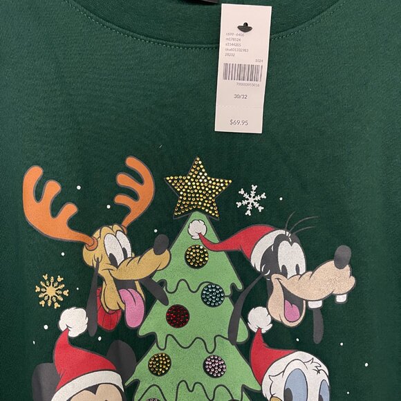 Lane Bryant Green Disney Christmas Sweater NWT - Picture 2 of 4
